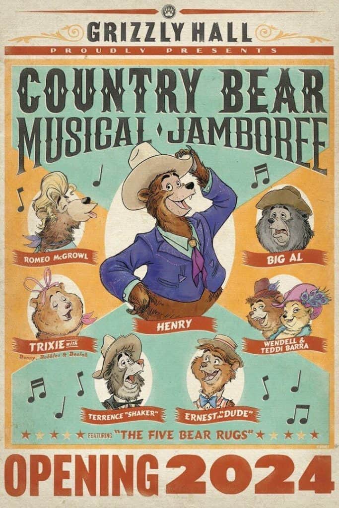 Country Bear Jamboree update arriving in 2024