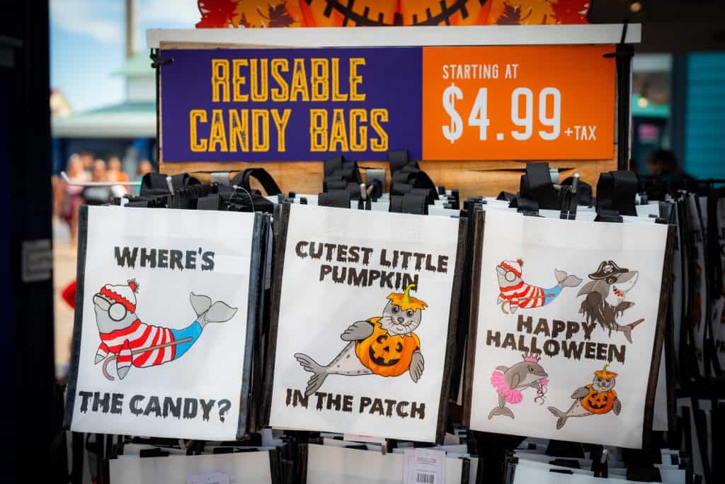 Reusable SeaWorld's Halloween Spooktacular Candy Bags