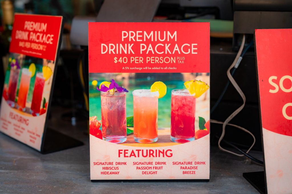 Discovery Cove Drink Packages