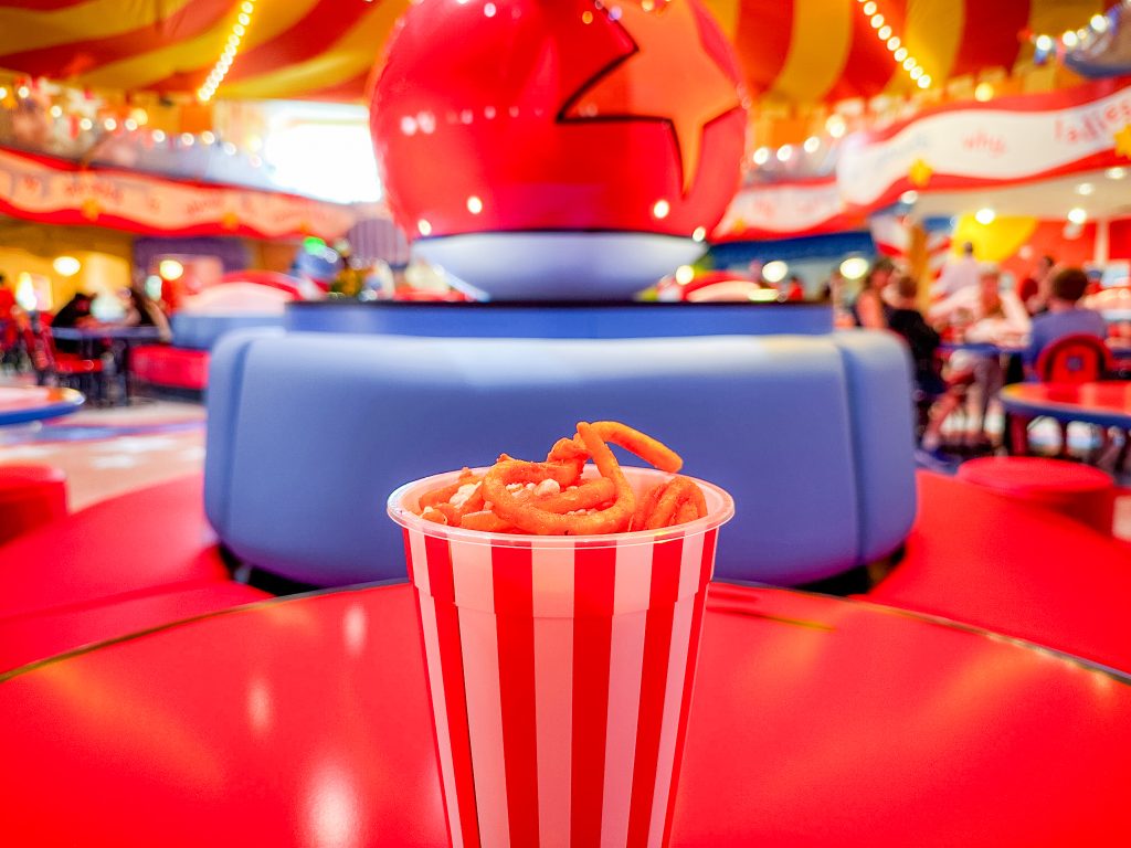 “Popcorn” Shrimp Box from Circus McGurkus Cafe Stoo-pendous