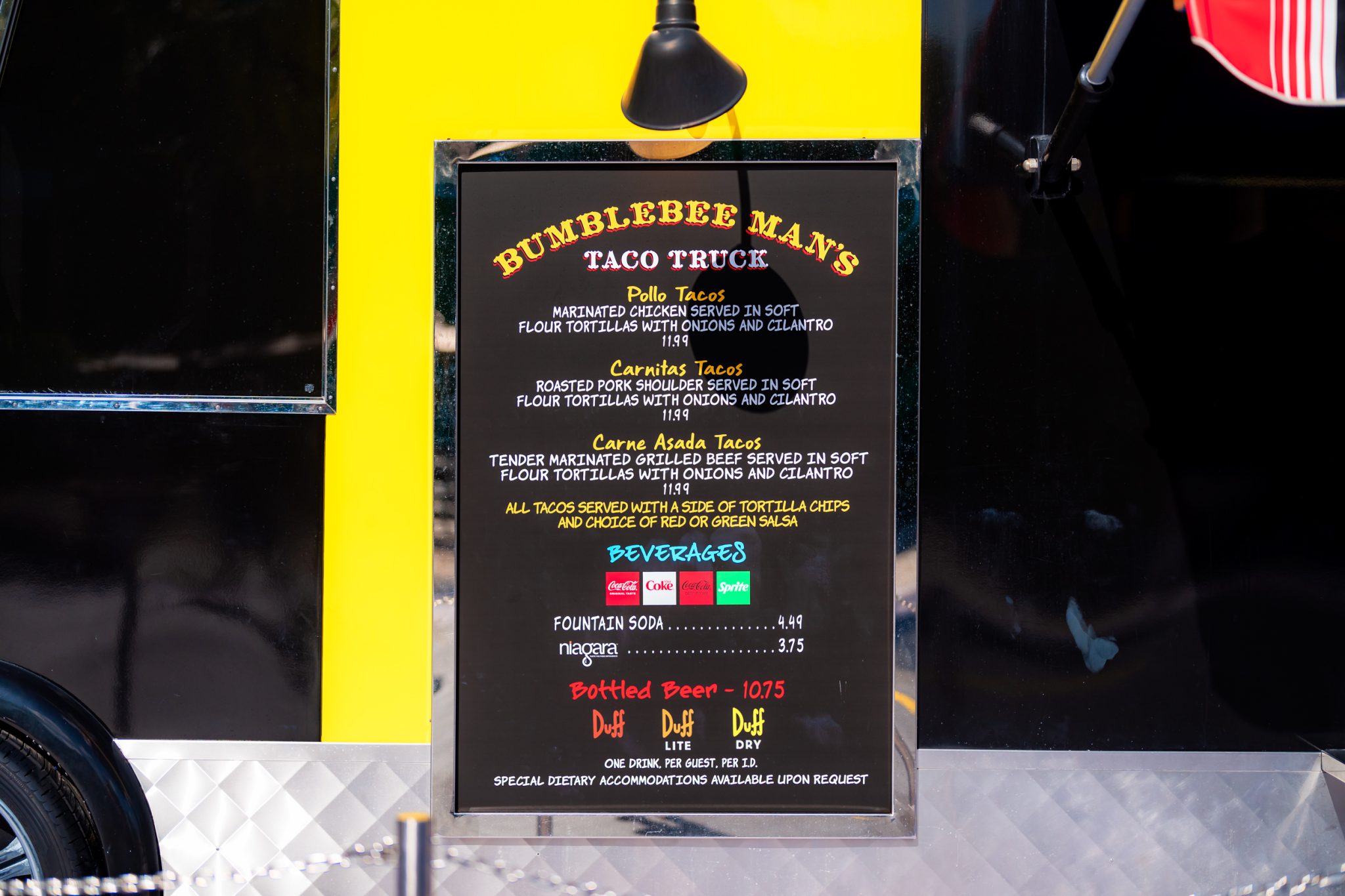 Bumblebee Man’s Taco Truck at Universal Studios Florida