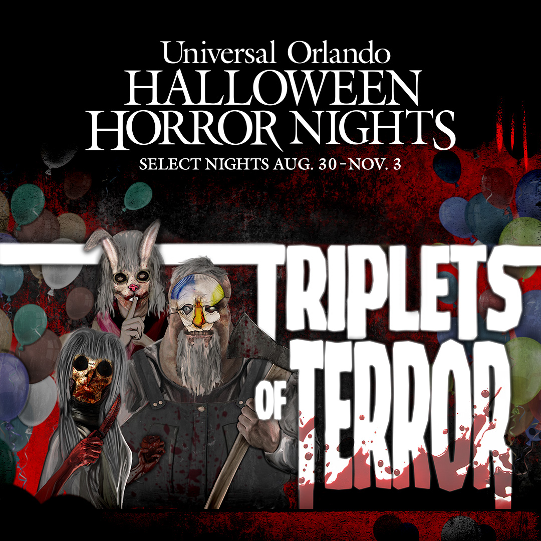 Triplets of Terror Announced for Halloween Horror Nights 2024