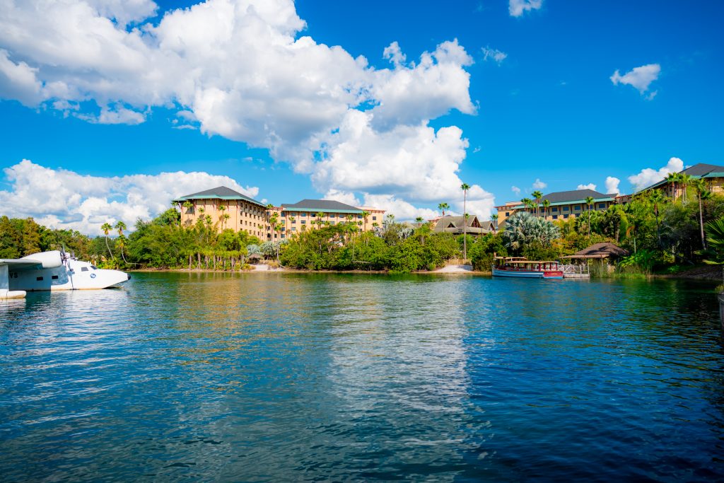 Captain Jake's plane in the Royal Pacific Resort lagoon