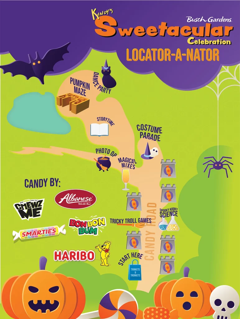 Halloween Harvest Map at Busch Gardens Tampa Bay