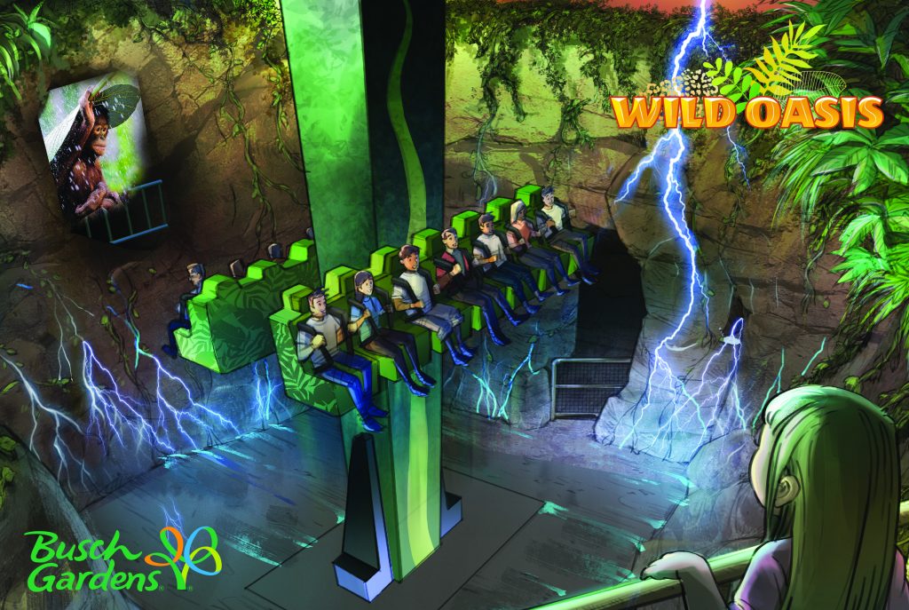 Tree Top Drop at Busch Gardens Tampa Bay's Wild Oasis