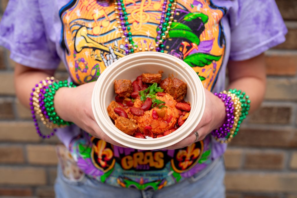 Red Beans & Rice at Universal Mardi Gras