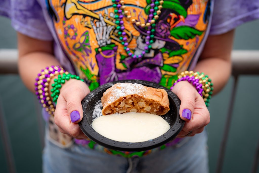 Apple Strudel at Universal Mardi Gras