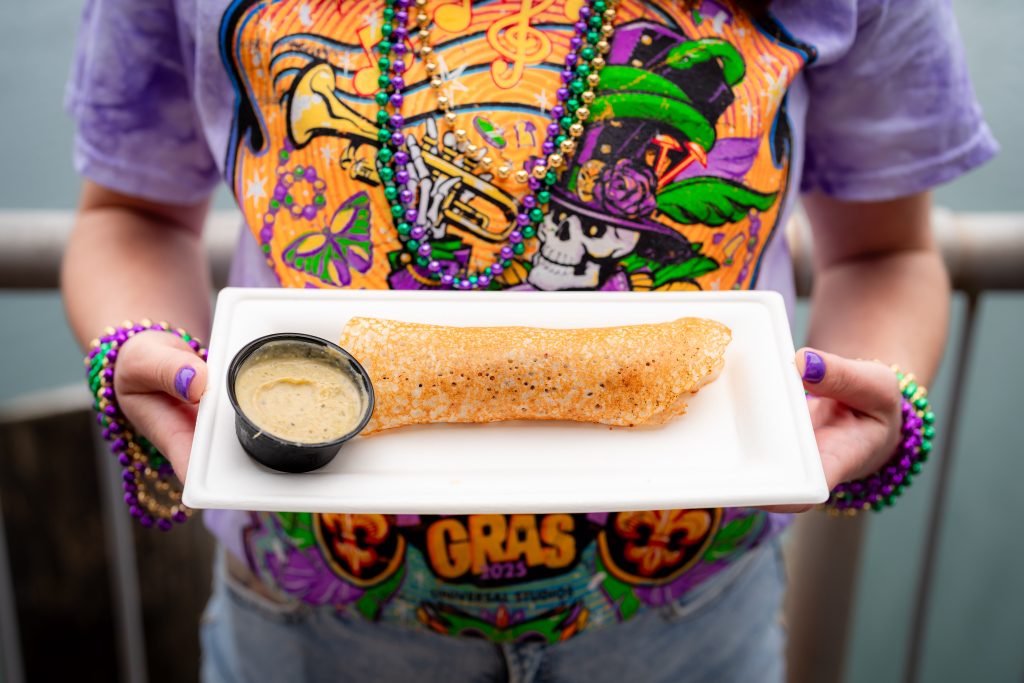 Potato Dosa at Universal Mardi Gras