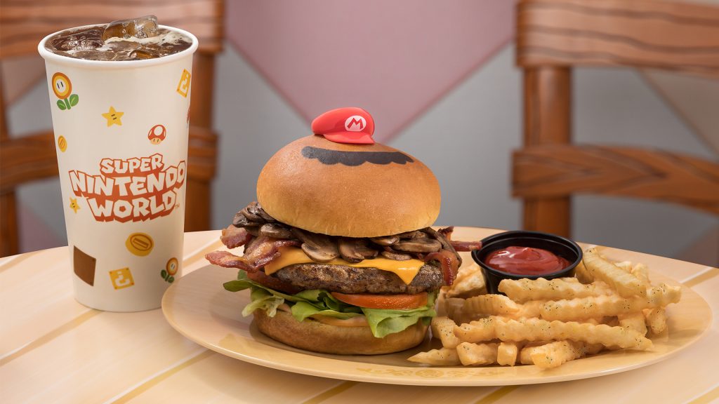 Mario Burger at Universal Epic Universe's Toadstool Cafe