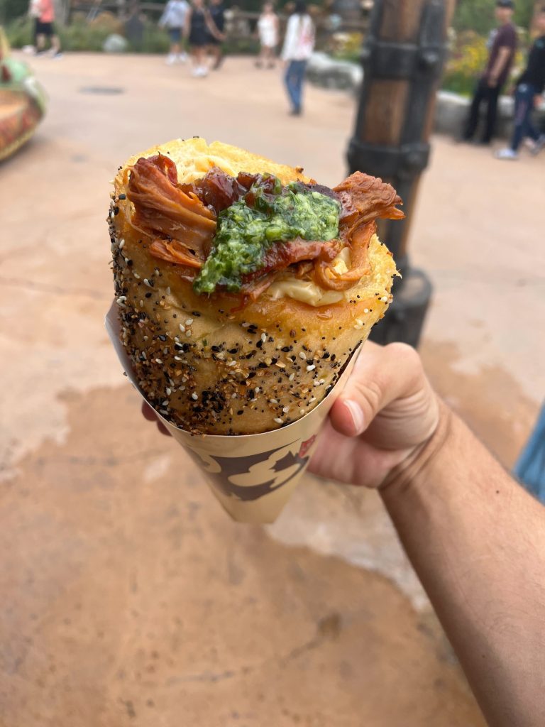 PB&J - Pork, Bacon, and Jam Mac and Cheese Cone
