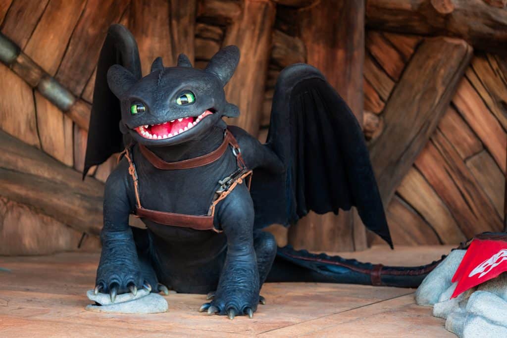 Toothless at Universal Epic Universe
