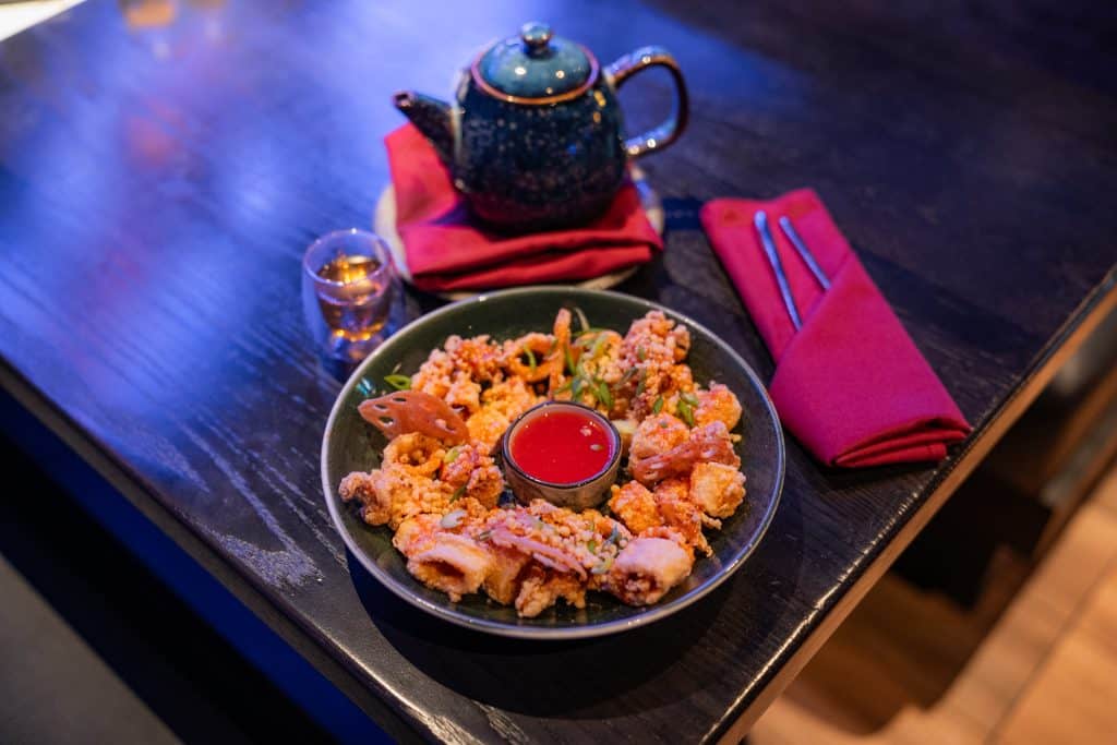 Sweet and Sour Calamari at Universal Epic Universe's The Blue Dragon Pan-Asian Restaurant