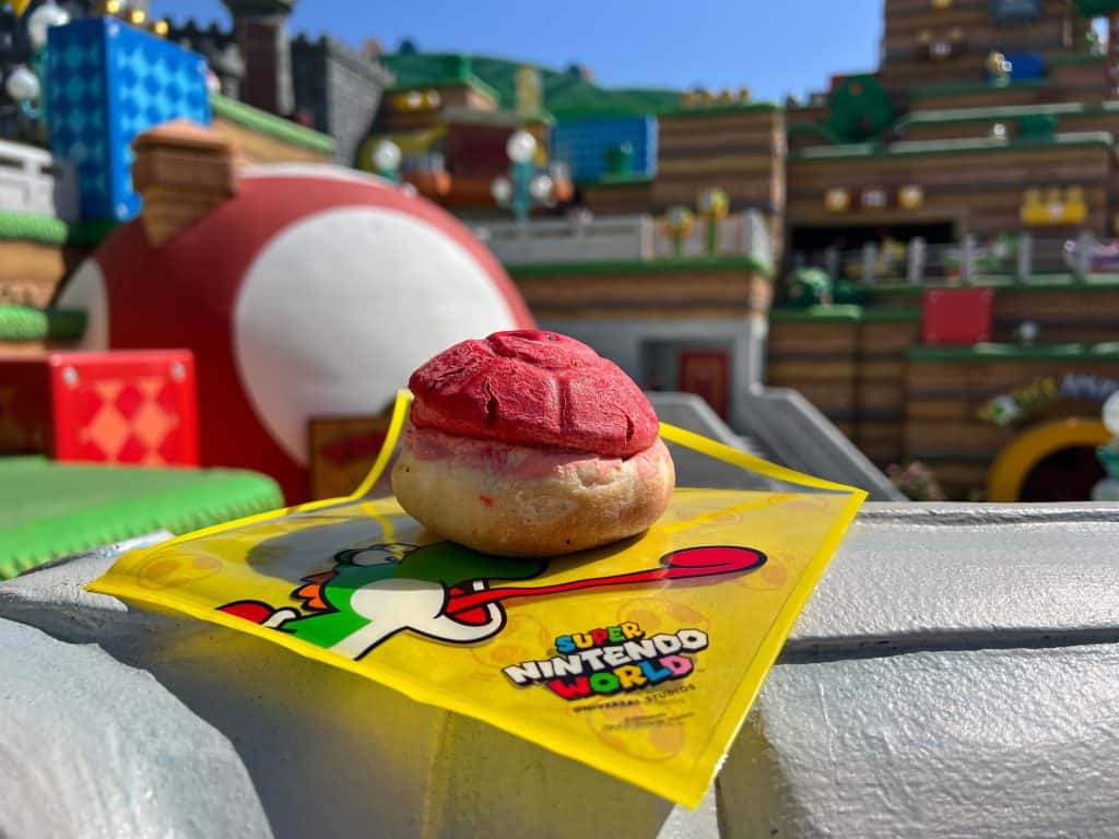 Red Shell Calzone from Universal Epic Universe's Yoshi's Snack Island