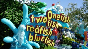 One Fish Two Fish Red Fish Blue Fish in Seuss Landing at Universal's Islands of Adventure 