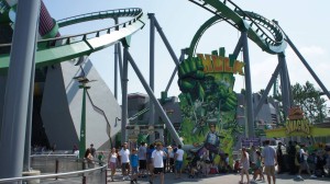 Old Incredible Hulk Coaster at Universal's Islands of Adventure