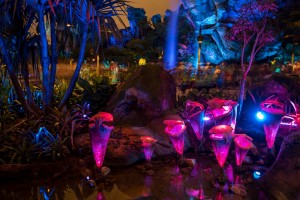 Pandora - The World of Avatar at night at Disney's Animal Kingdom