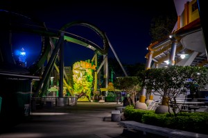 Old Incredible Hulk Coaster at Universal's Islands of Adventure 