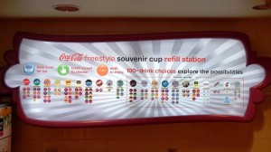 Coke Freestyle program at Universal Orlando. 