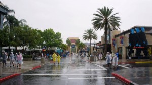 Rainy day at Universal Orlando Resort