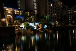 Loews Sapphire Falls Resort Lagoon and Waterfall at Universal Orlando 