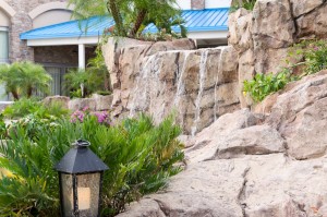 Loews Sapphire Falls Resort Lagoon and Waterfall at Universal Orlando 
