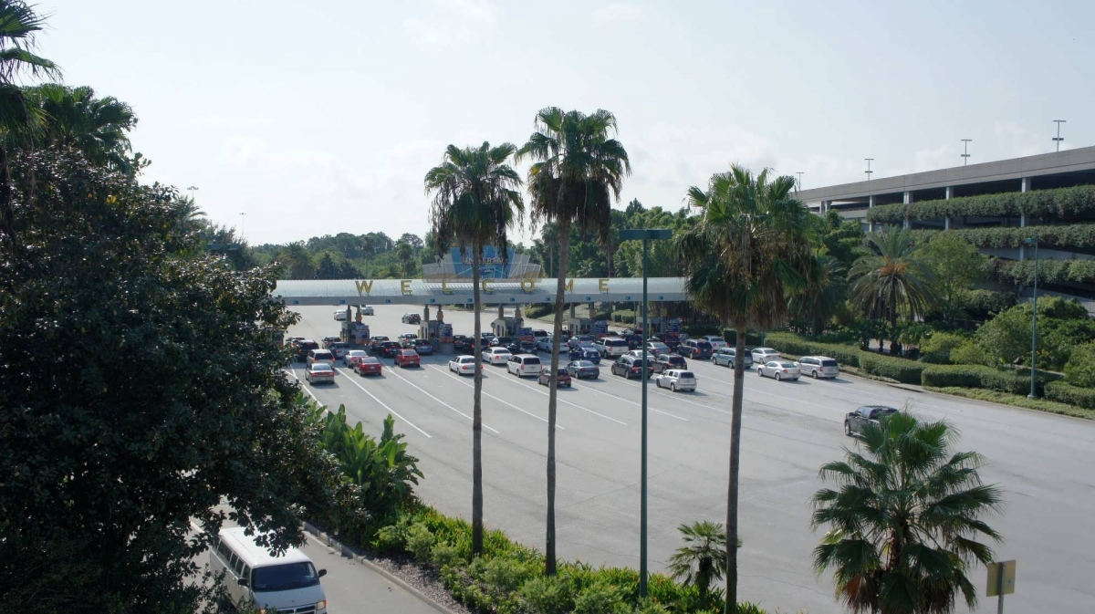 Parking, guest drop-off, and the Universal Orlando transportation hub